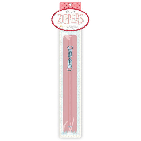 Lori Holt Happy Zippers 406 mm CORAL - Everything Fabric