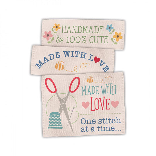 Lori Holt Made With Love Woven Labels - Everything Fabric