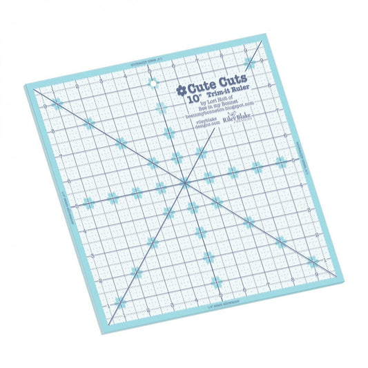 Lori Holt Trim It Ruler 10in Square Ruler - Everything Fabric