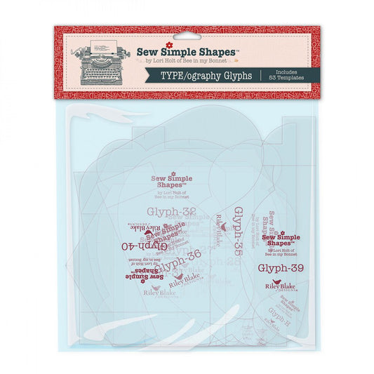 Lori Holt TYPE/ography Glyphs Sew Simple Shapes - Everything Fabric