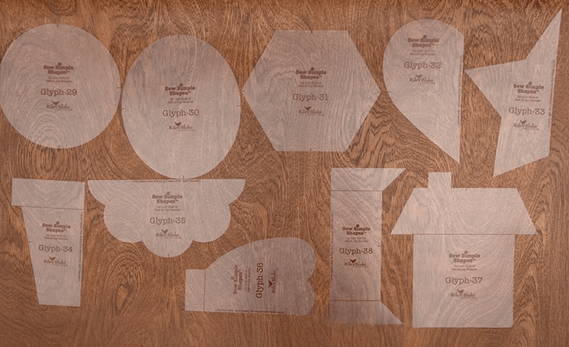 Lori Holt TYPE/ography Glyphs Sew Simple Shapes - Everything Fabric
