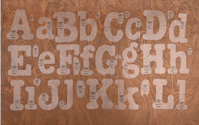 Lori Holt TYPE/ography Letters Sew Simple Shapes - Everything Fabric