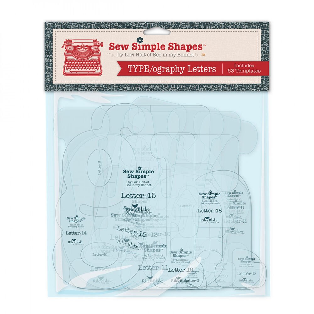 Lori Holt TYPE/ography Letters Sew Simple Shapes - Everything Fabric