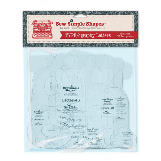 Lori Holt TYPE/ography Letters Sew Simple Shapes - Everything Fabric