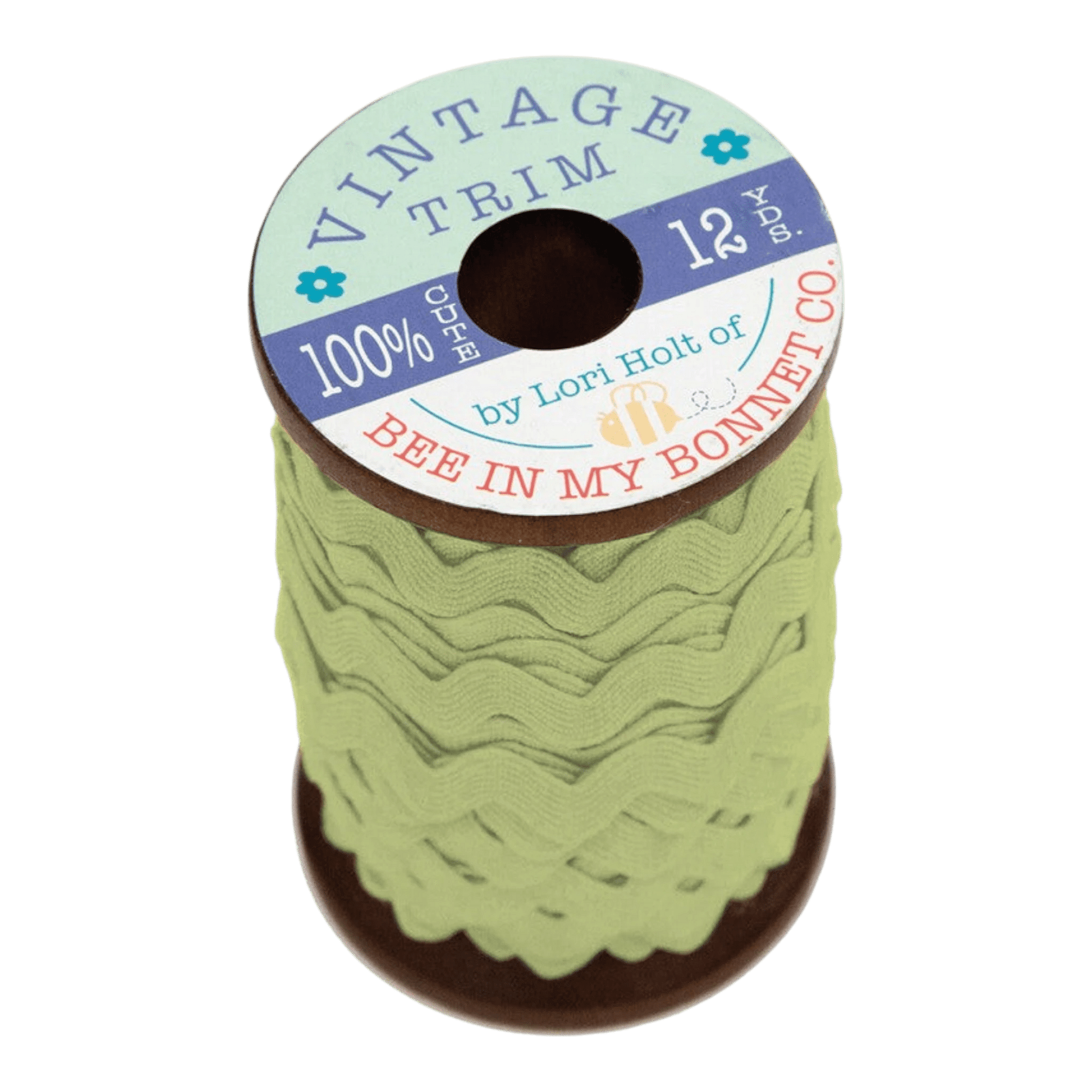 Lori Holt - Vintage Rick Rack - LETTUCE 10 mm - Everything Fabric