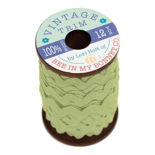 Lori Holt - Vintage Rick Rack - LETTUCE 10 mm - Everything Fabric