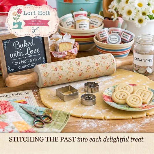 Lori Holt Baked With Love Silicone Rolling Pin - Bee in My Bonnet