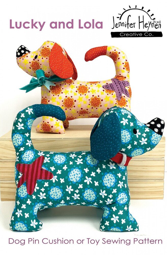 Lucky and Lola Dog Pincushion or Toy Pattern - Everything Fabric