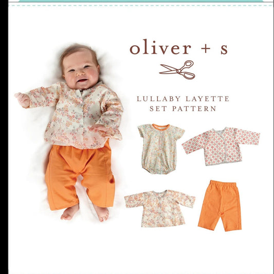 Lullaby Layette Set 0-24M Pattern - Everything Fabric