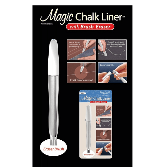 Magic Chalkliner White With Brush Eraser - Everything Fabric