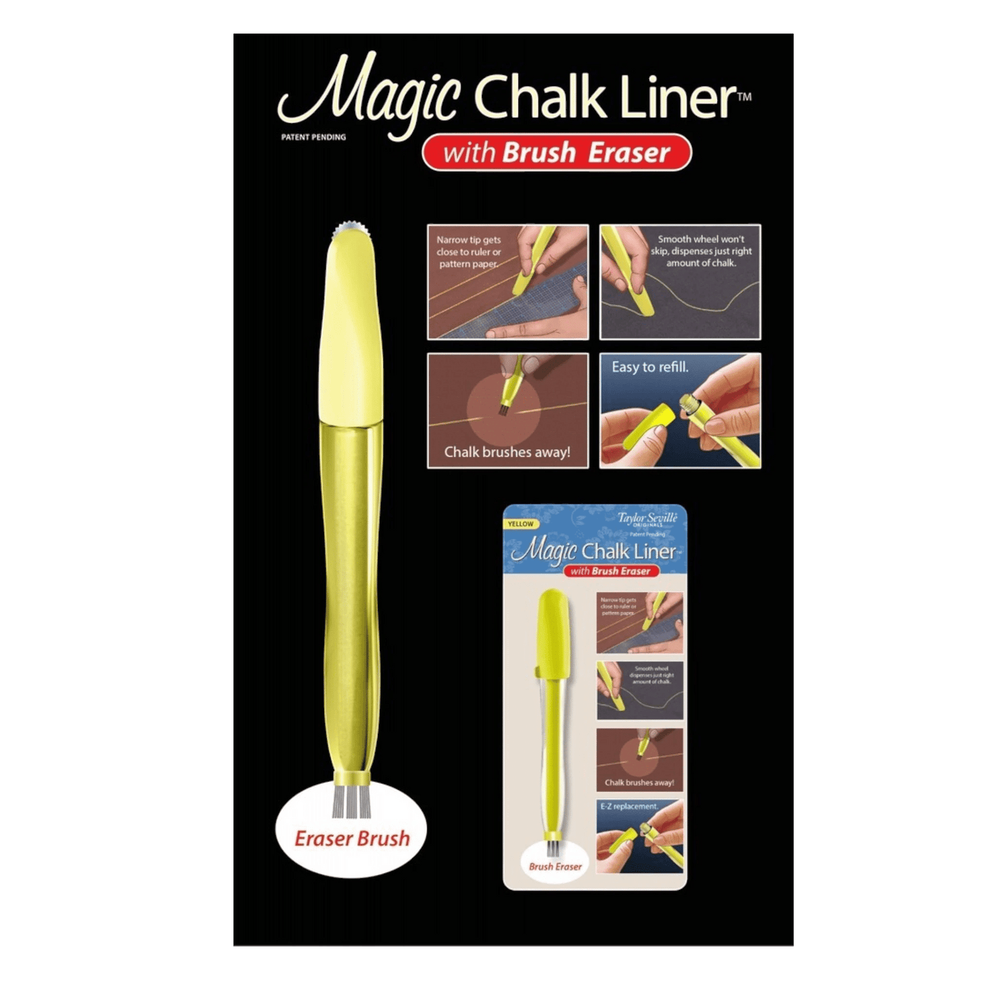 Magic Chalkliner White With Brush Eraser - Everything Fabric