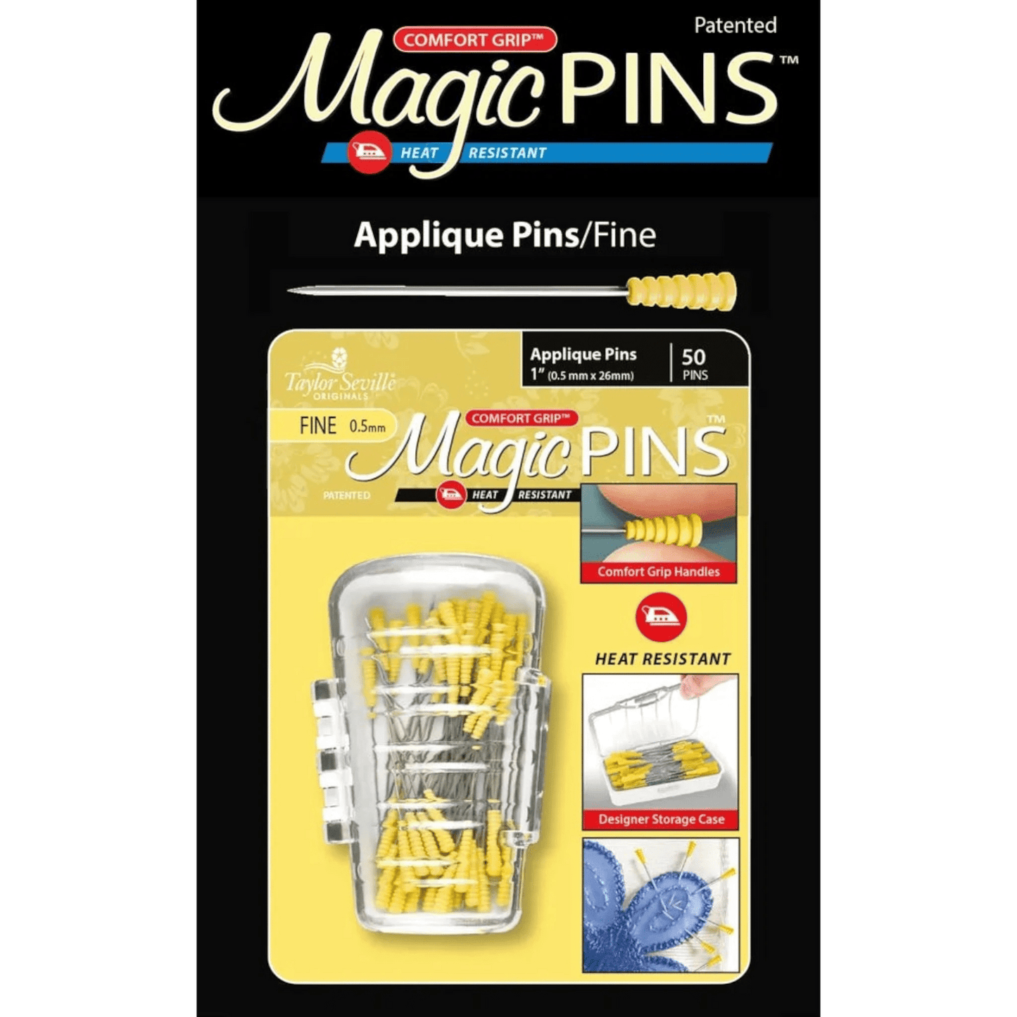 Magic Pins Applique Fine 50pc - Everything Fabric