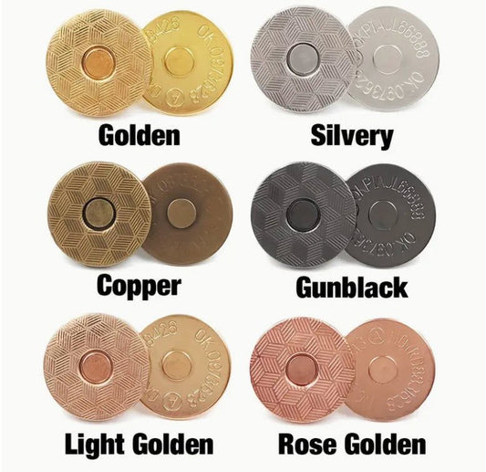 Magnetic Snaps 14 mm (12pk)- Mixed Colours - Everything Fabric
