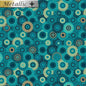 Magnificent Peacock - Fancy Medallion Teal - Everything Fabric