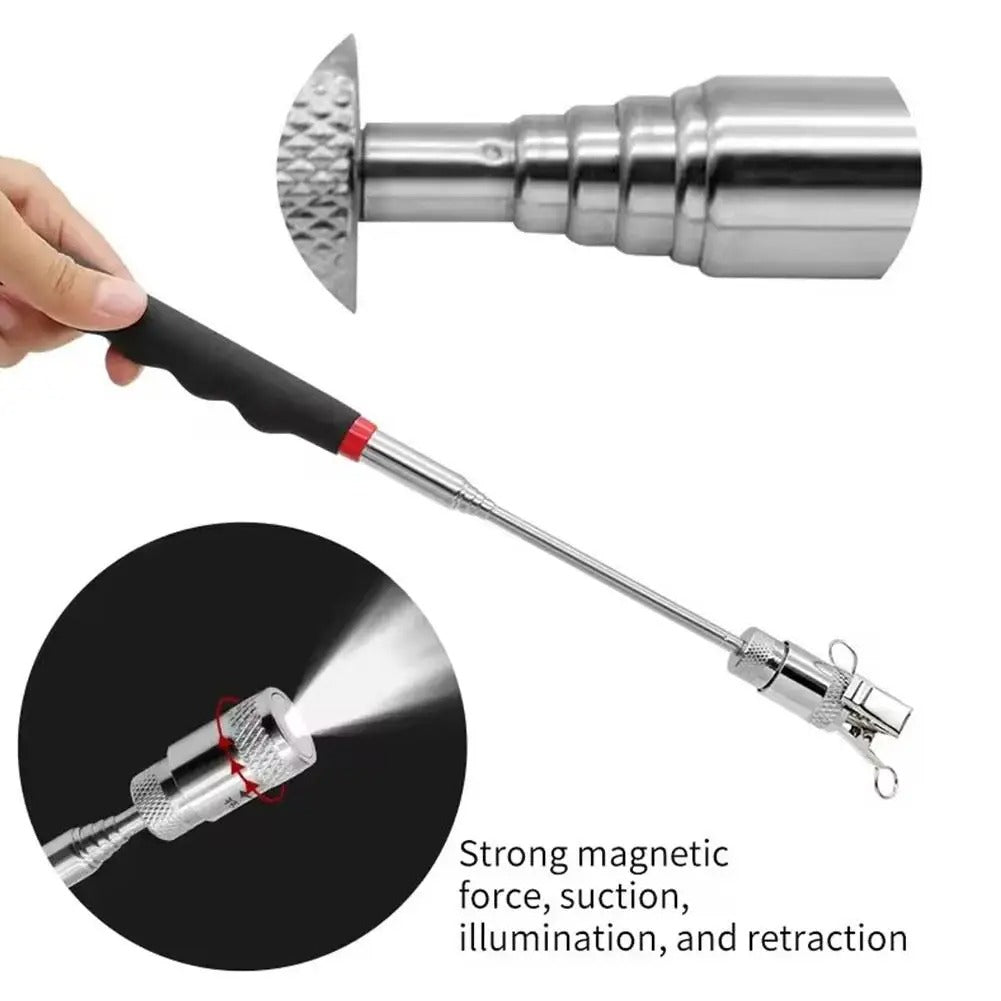 Magnetic Extendable Heavy Duty Pick-it-up Tool - With Light