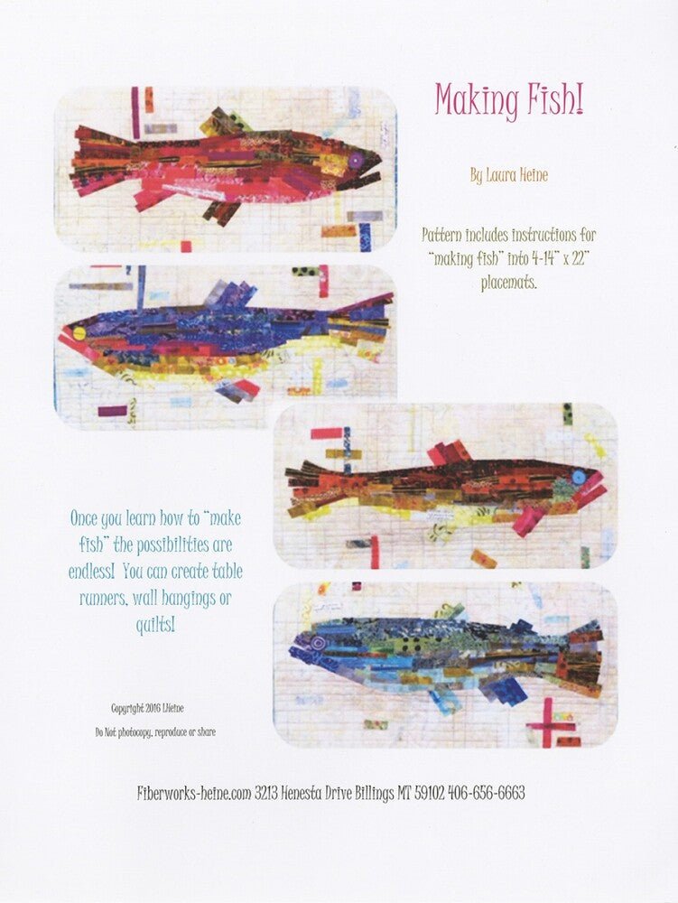 Making Fish Collage Pattern - Everything Fabric