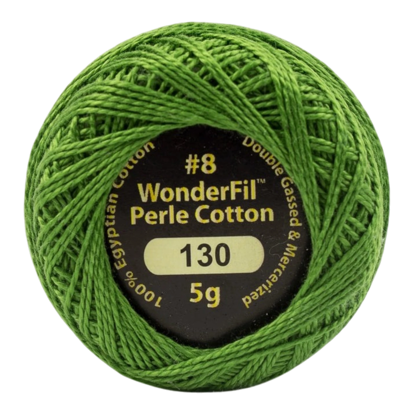Eleganza 8wt Solid Perle Cotton Ball - MANTIS for embroidery, stitching and decorative needlework