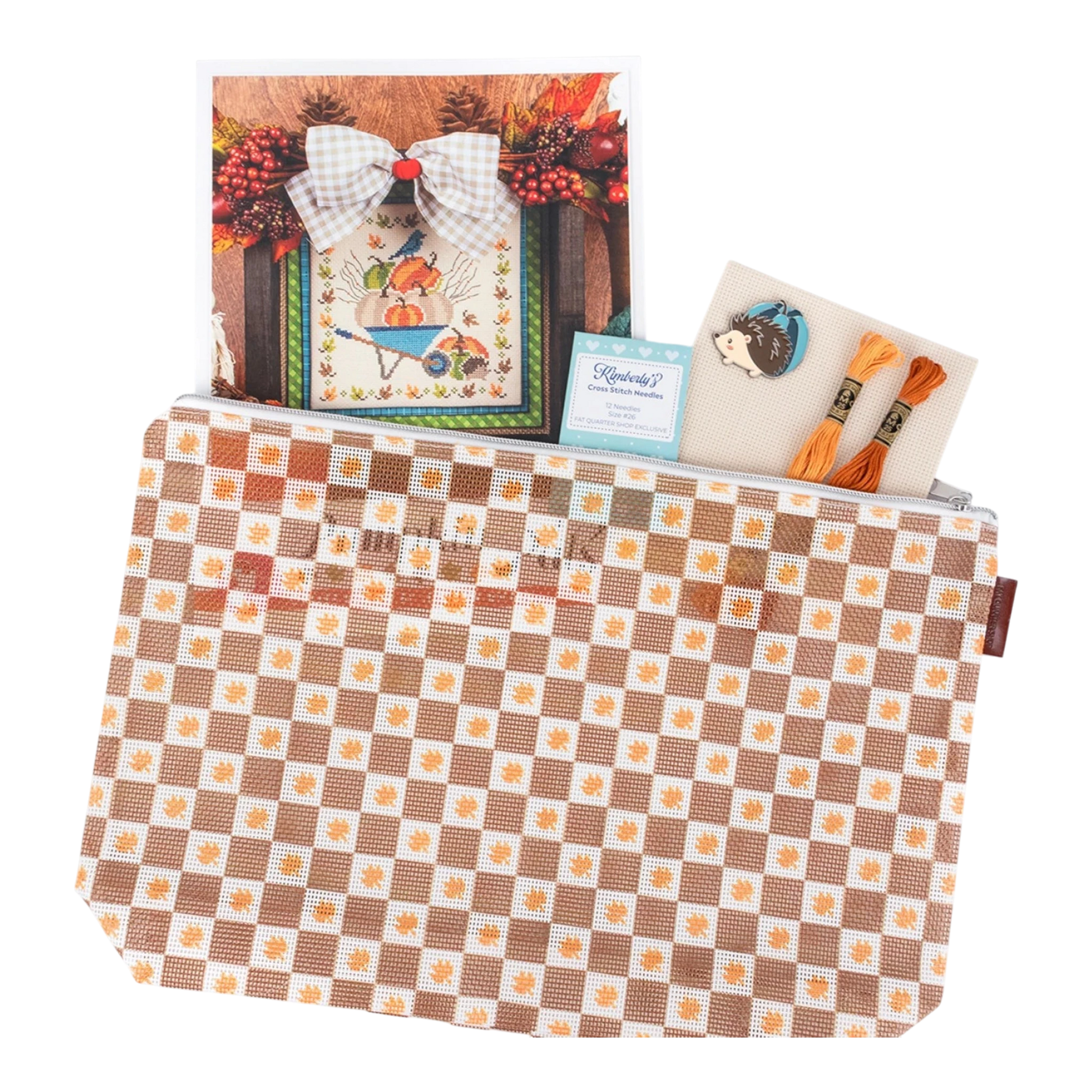 Maple Leaf Holiday Project Bag - Everything Fabric