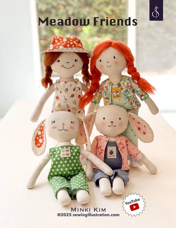 Meadow Friends Doll Pattern - Everything Fabric