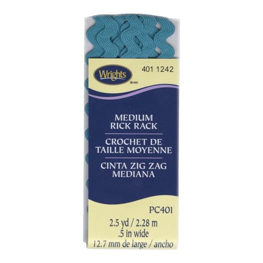 Medium Rick Rack - Mediterranean - Everything Fabric