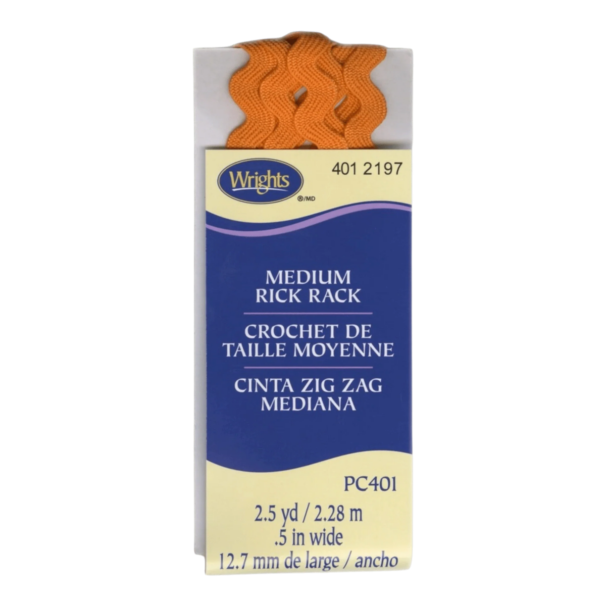Medium Rick Rack - Orange Peel