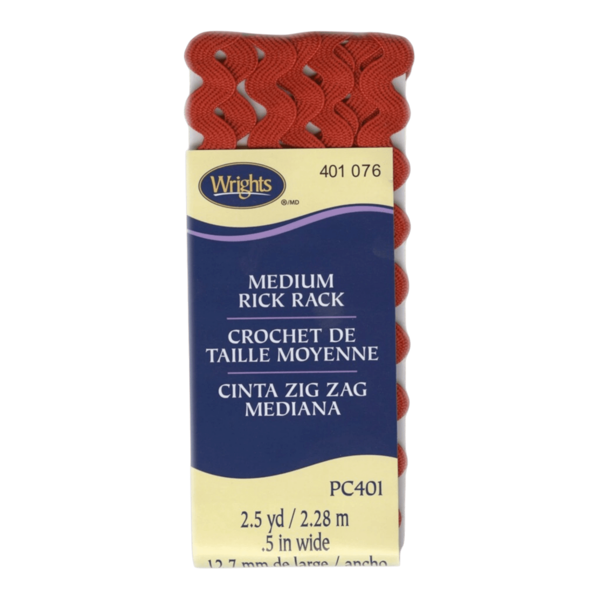 Medium Rick Rack - Scarlet - Everything Fabric