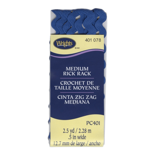 Medium Rick Rack - Yale Blue - Everything Fabric