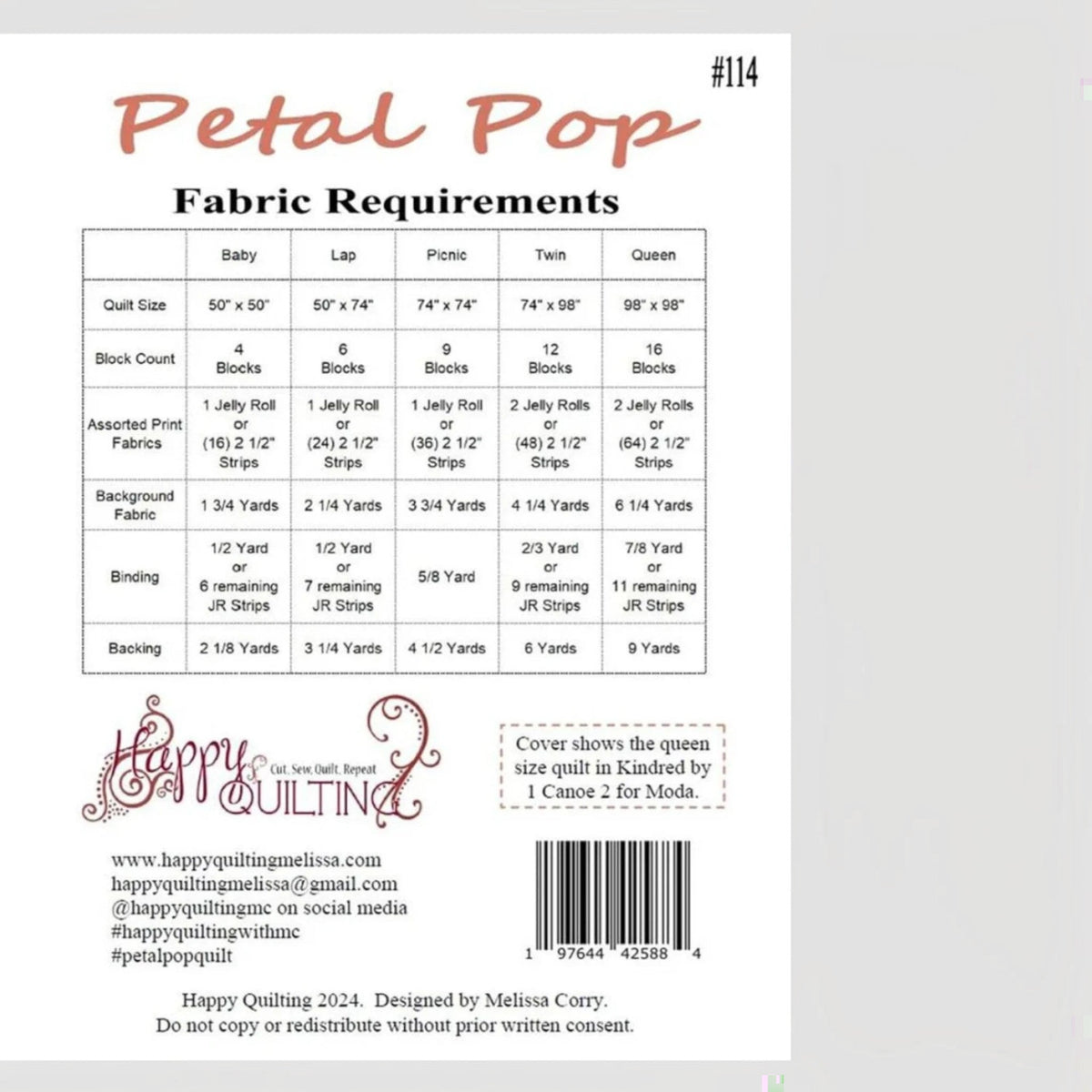 Melissa Corry Petal Pop Quilt Pattern - Everything Fabric