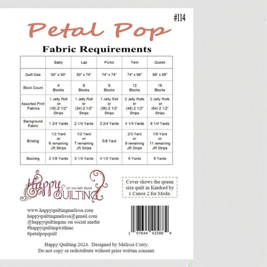 Melissa Corry Petal Pop Quilt Pattern - Everything Fabric