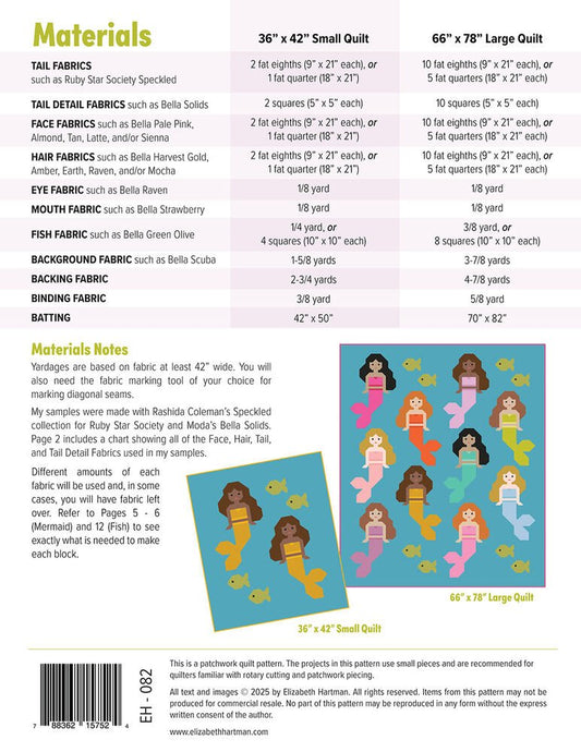 Mermaids Quilt Pattern - Everything Fabric