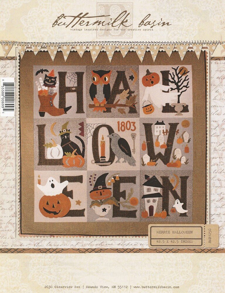Merrie Halloween Quilt Pattern - Everything Fabric