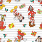 Mickey and Friends Christmas Stripe Christmas - Everything Fabric