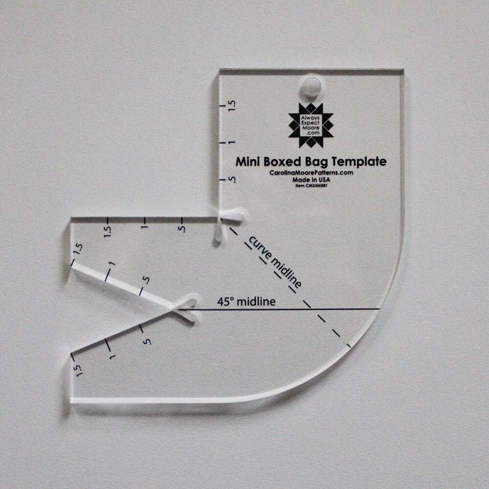 Mini Boxed Bag Template - Everything Fabric