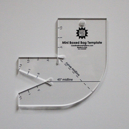 Mini Boxed Bag Template - Everything Fabric
