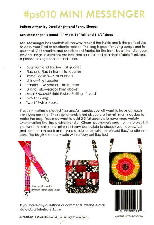 Mini Messenger Bag Pattern - Everything Fabric