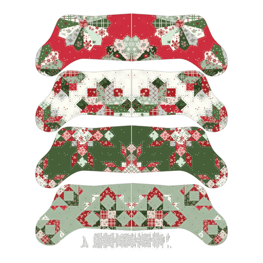 Mistletoe & Holly - Stockings Panel - Everything Fabric