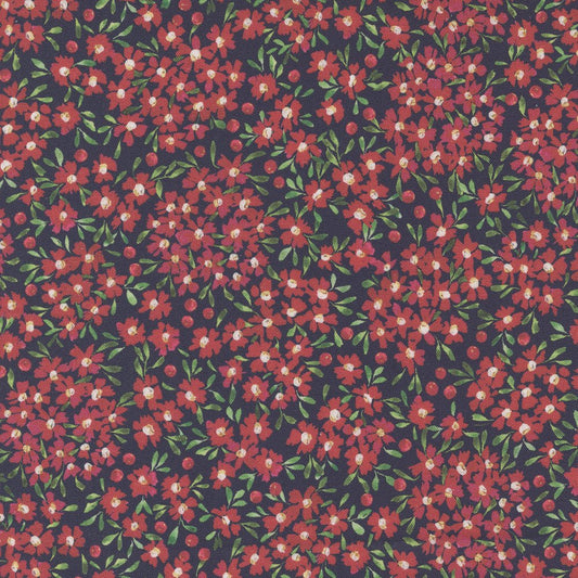 MODA Comfort & Joy - Red Flowers - Everything Fabric