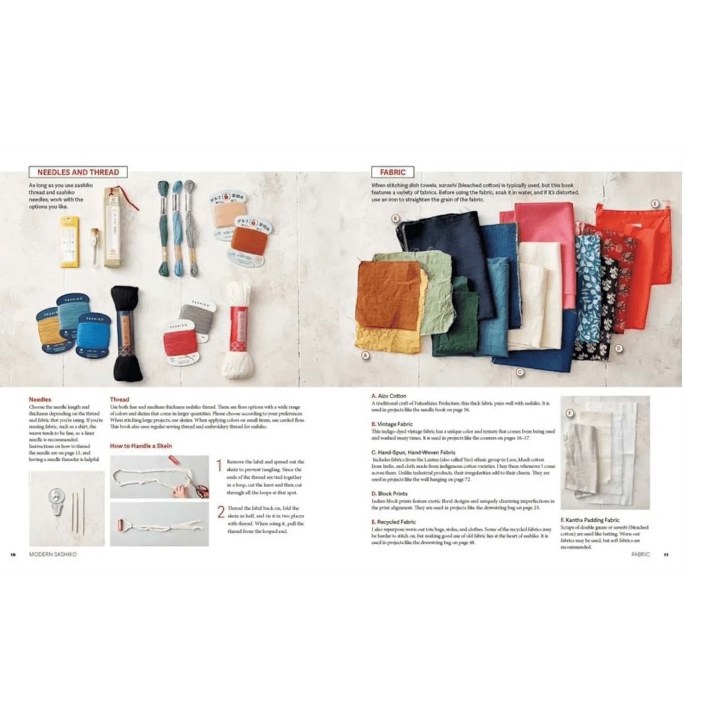 Modern Sashiko: 26 Mixed-Style Sashiko Projects for Everyday Items Book - Everything Fabric