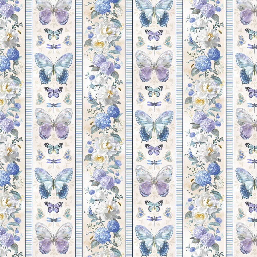 Morning Blooms - Multi Repeating Stripe - Everything Fabric