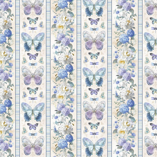 Morning Blooms - Multi Repeating Stripe - Everything Fabric