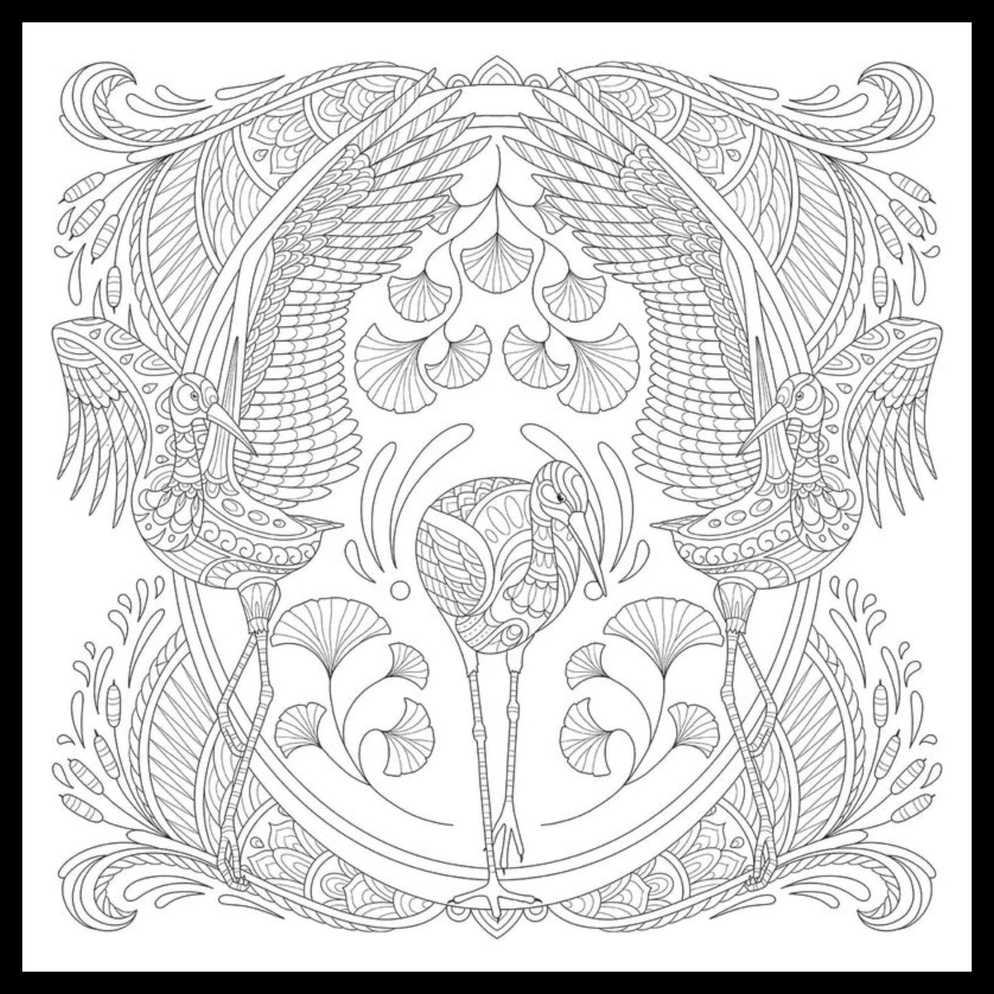 My Bird Mandala Coloring Book - Everything Fabric