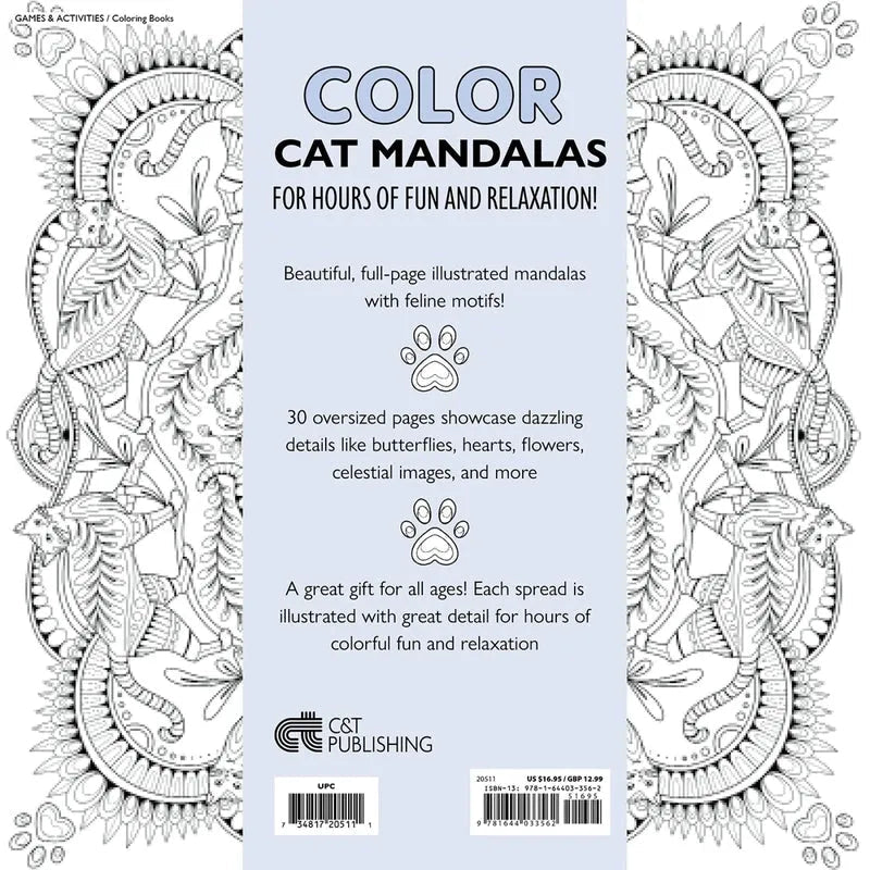 My Cat Mandala Coloring Book - Everything Fabric