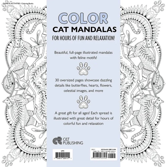 My Cat Mandala Coloring Book - Everything Fabric