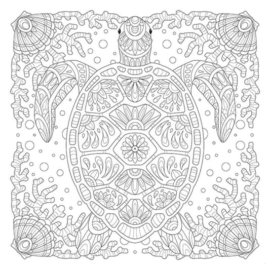 My Ocean Mandala Coloring Book - Everything Fabric