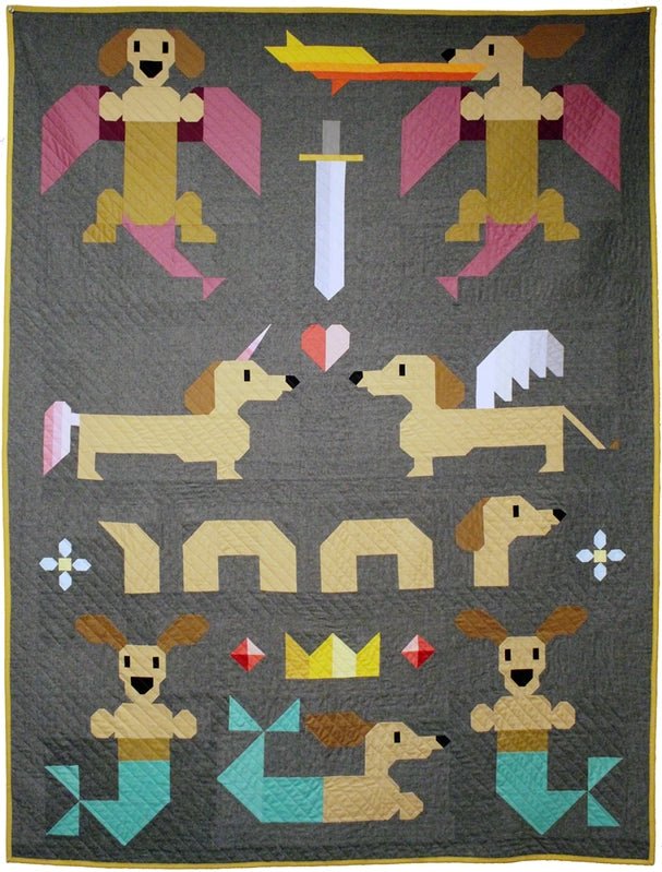 Mythical Wieners Quilt Pattern - Everything Fabric