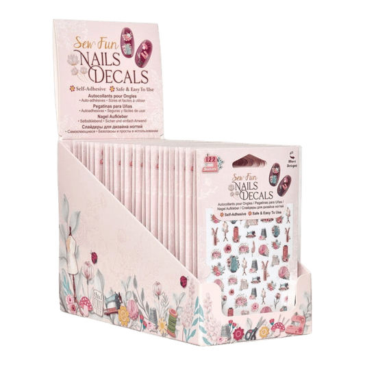 Nail Decals 2 Sheets - 122 STICKERS - Everything Fabric