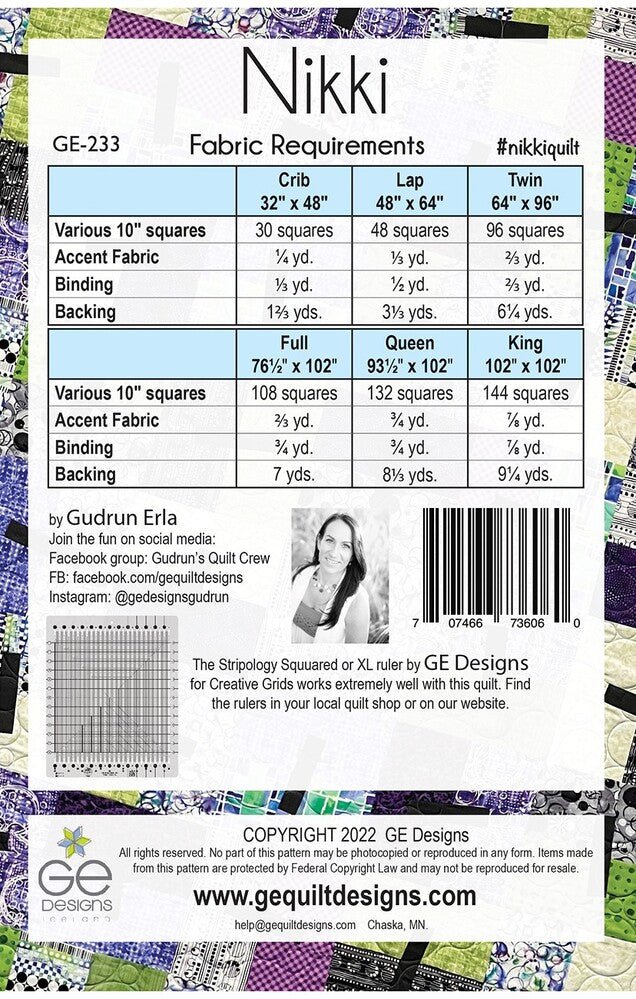 Nikki Quilt Pattern - Everything Fabric