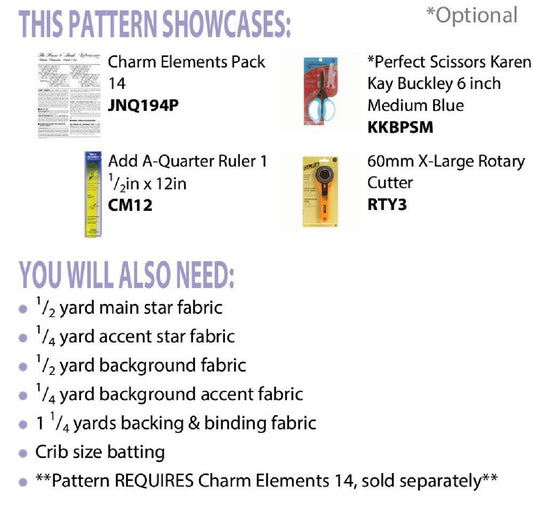 Northern Star Pattern by Cut Loose Press - Everything Fabric