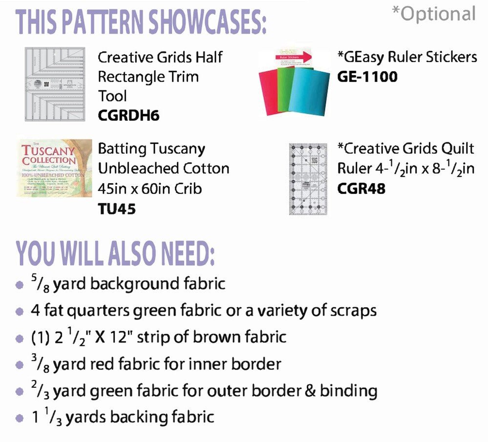 Northwoods Runner Pattern - Everything Fabric