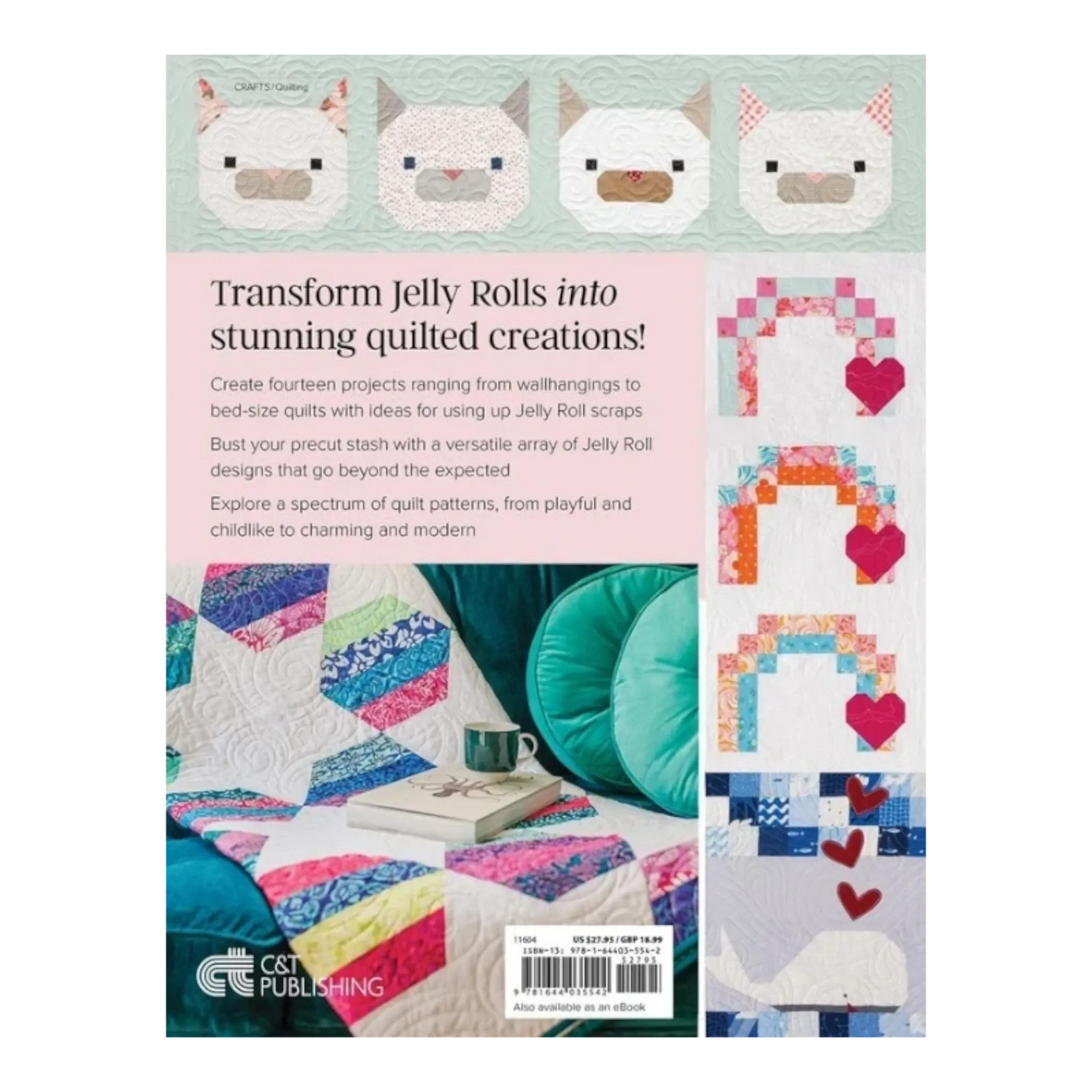 Not-Your-Typical Jelly Roll Quilts Book - Everything Fabric
